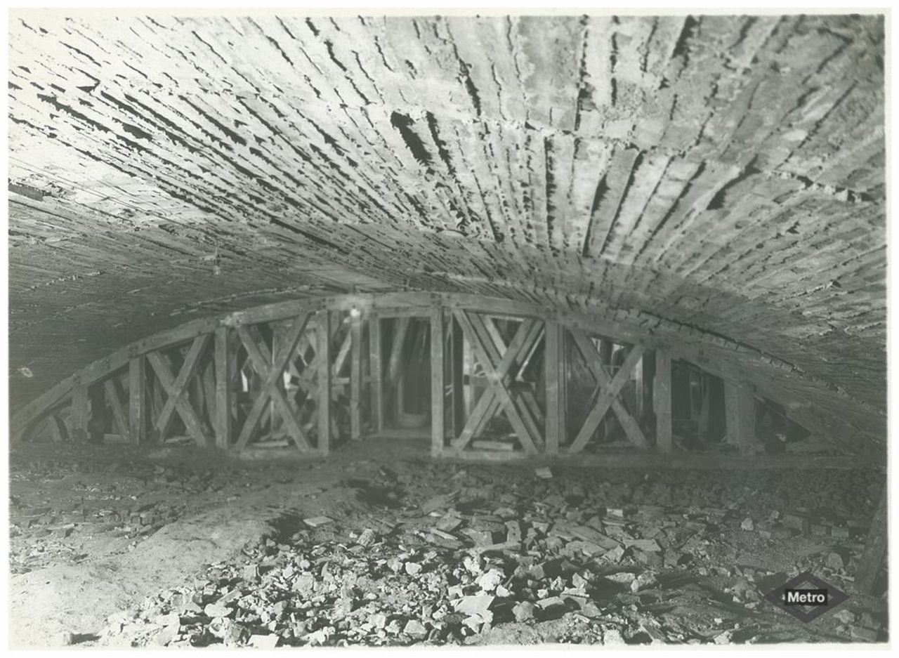 Obras en los tneles del Metro de Madrid