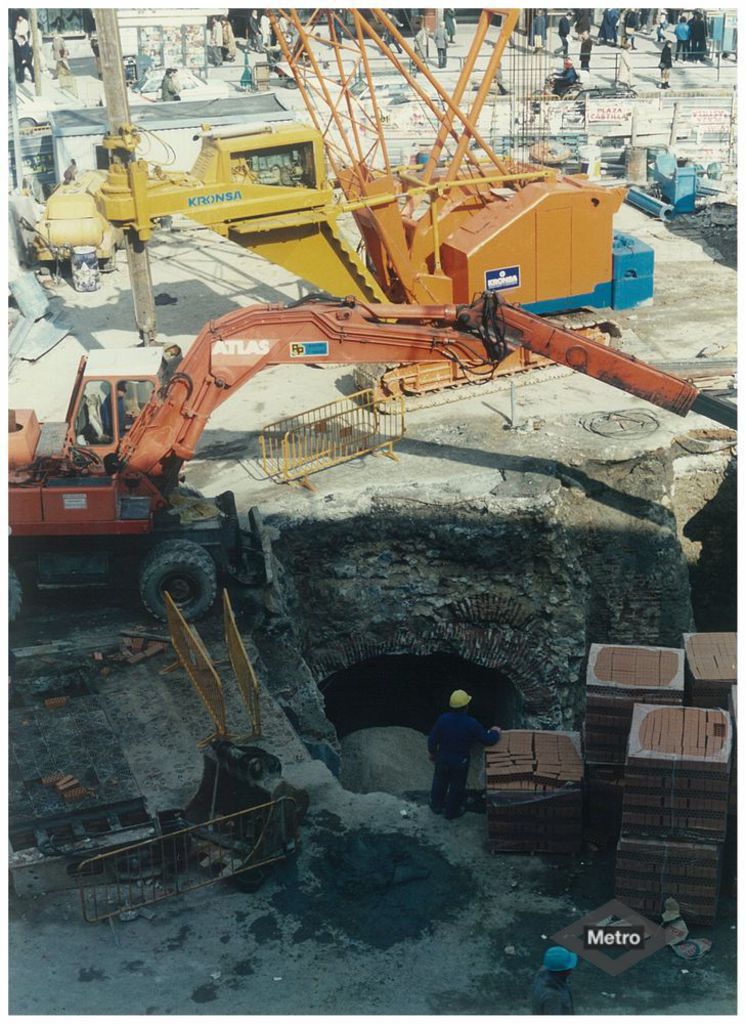 Obras de remodelacin de la estacin de Sol
