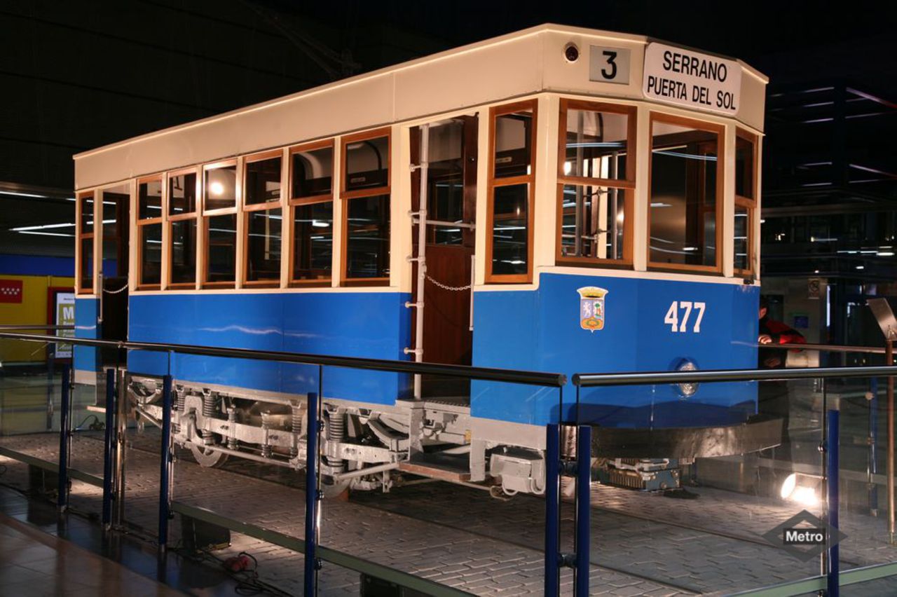 Tranvia expuesto en la Estacin de Pinar de Chamartn