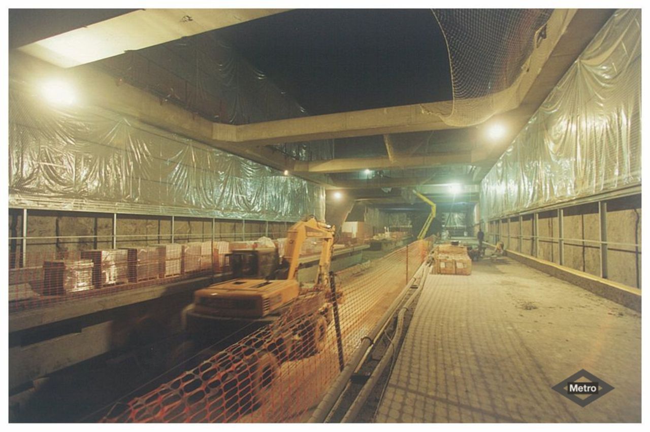 Obras de construcción de MetroSur