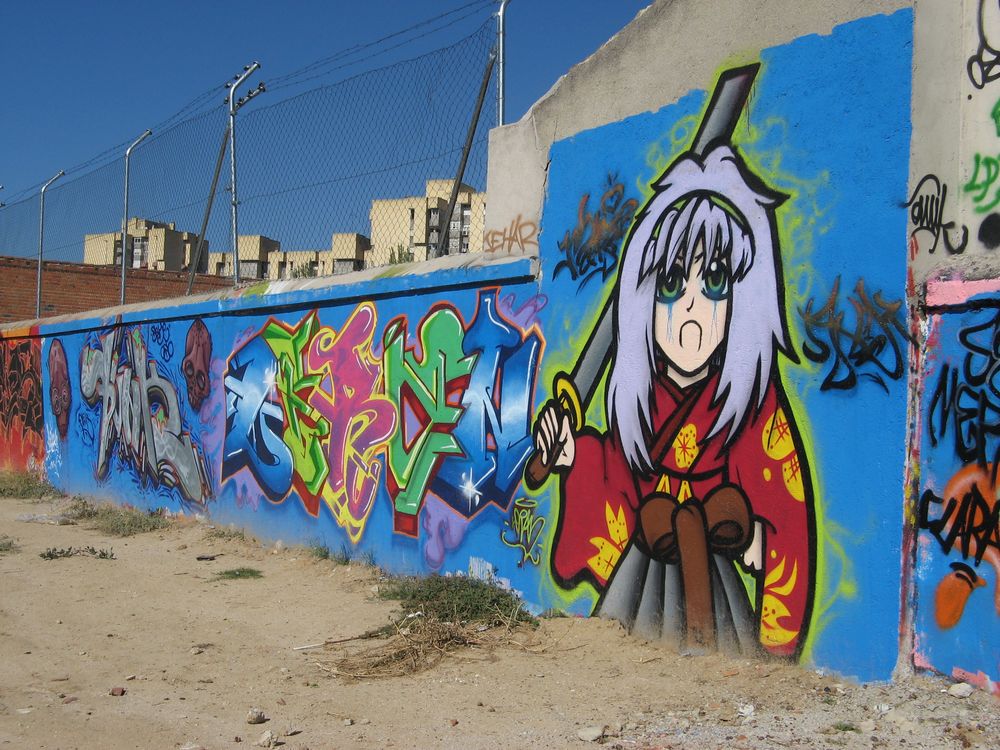 Graffitis en la crcel de Carabanchel