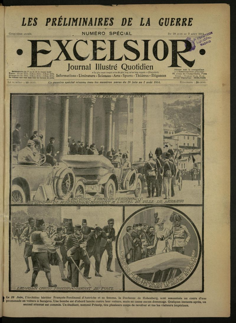Excelsior: journal illustr quotidien: informations-littrature-sciences-arts-sports-thatres-lgances