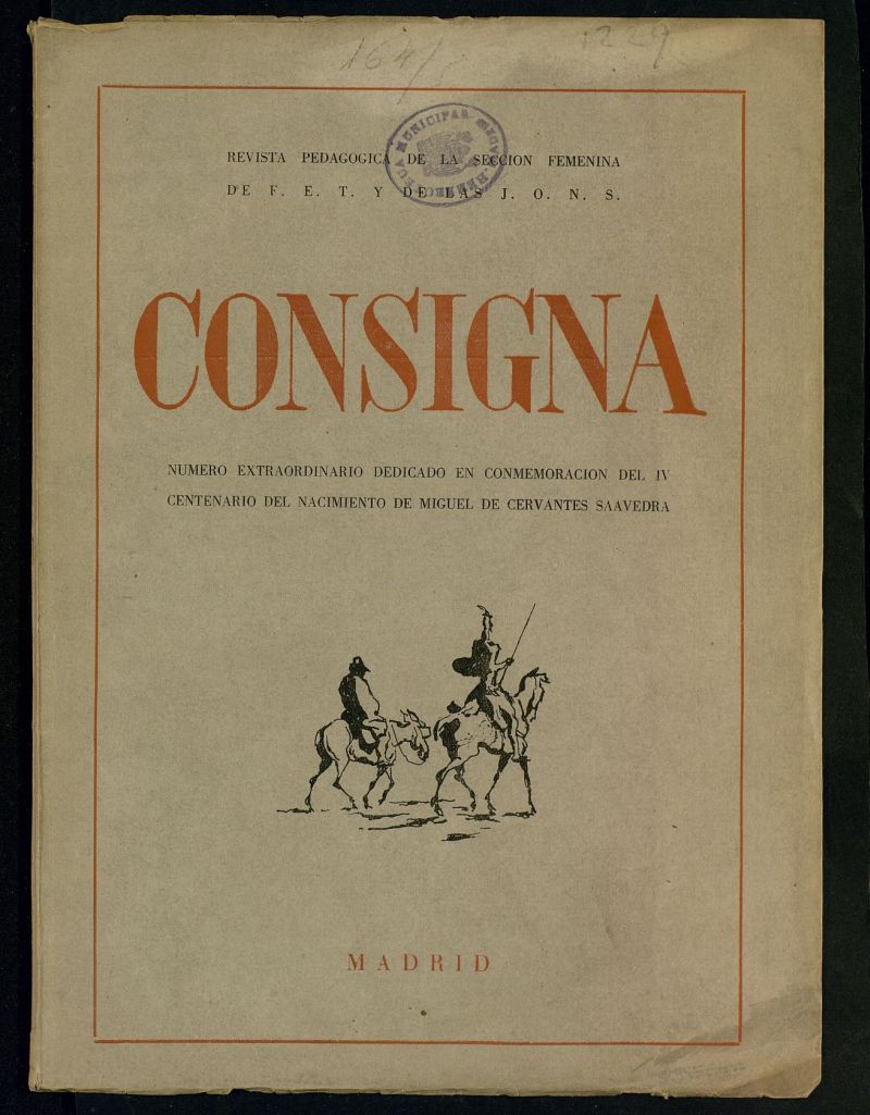 Consigna: revista pedaggica de la seccion femenina