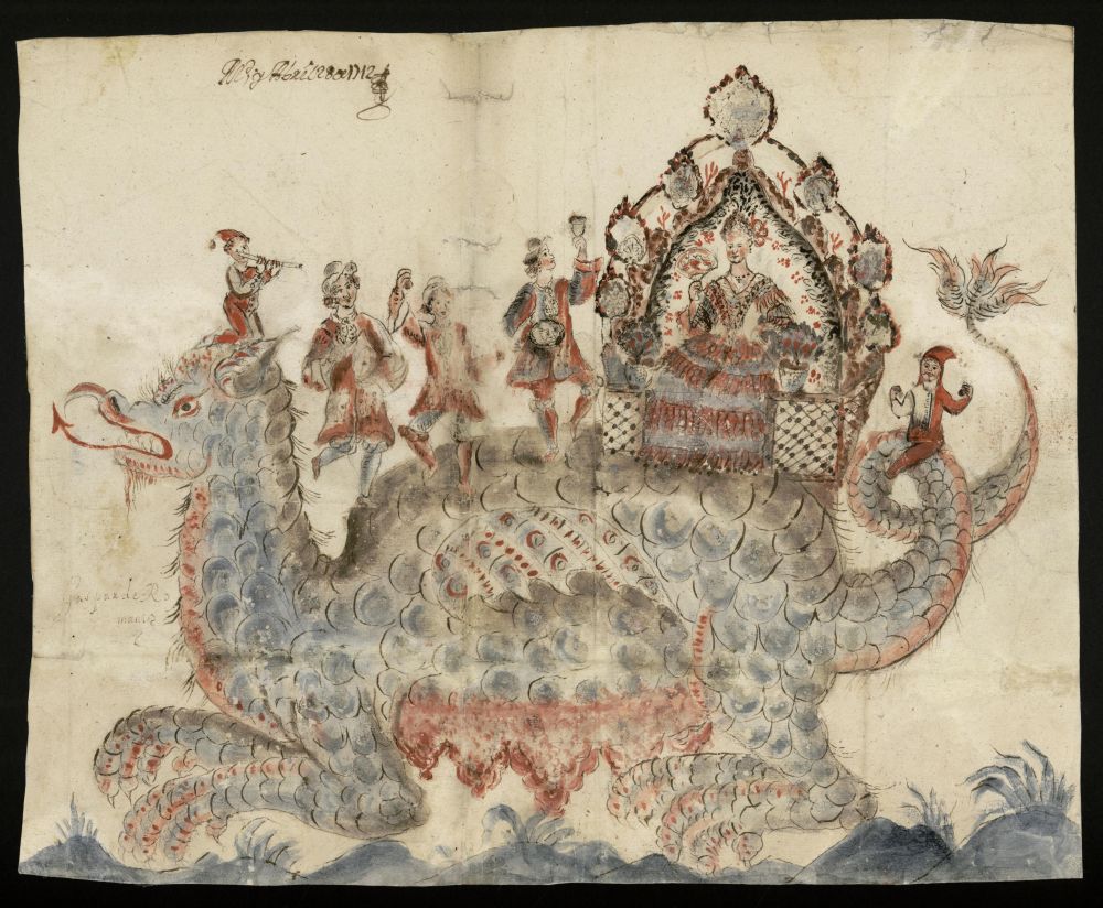 Tarasca para la procesin del Corpus de 1712
