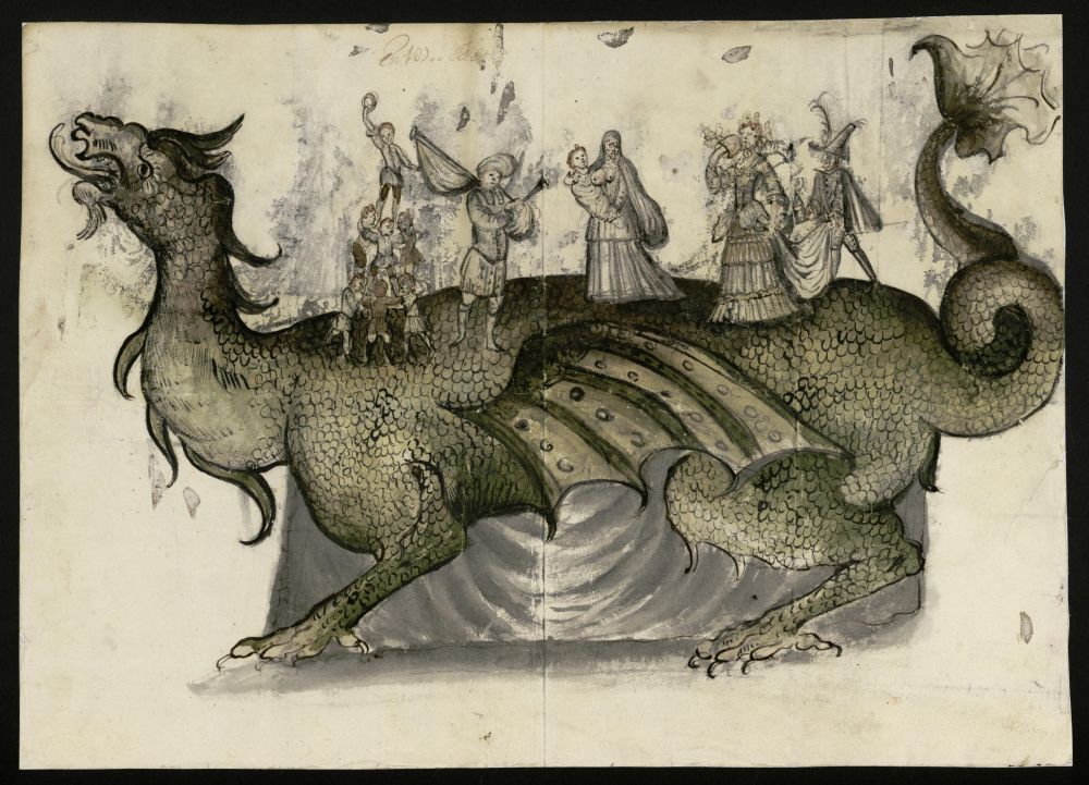 Tarasca para la procesin del Corpus de 1709
