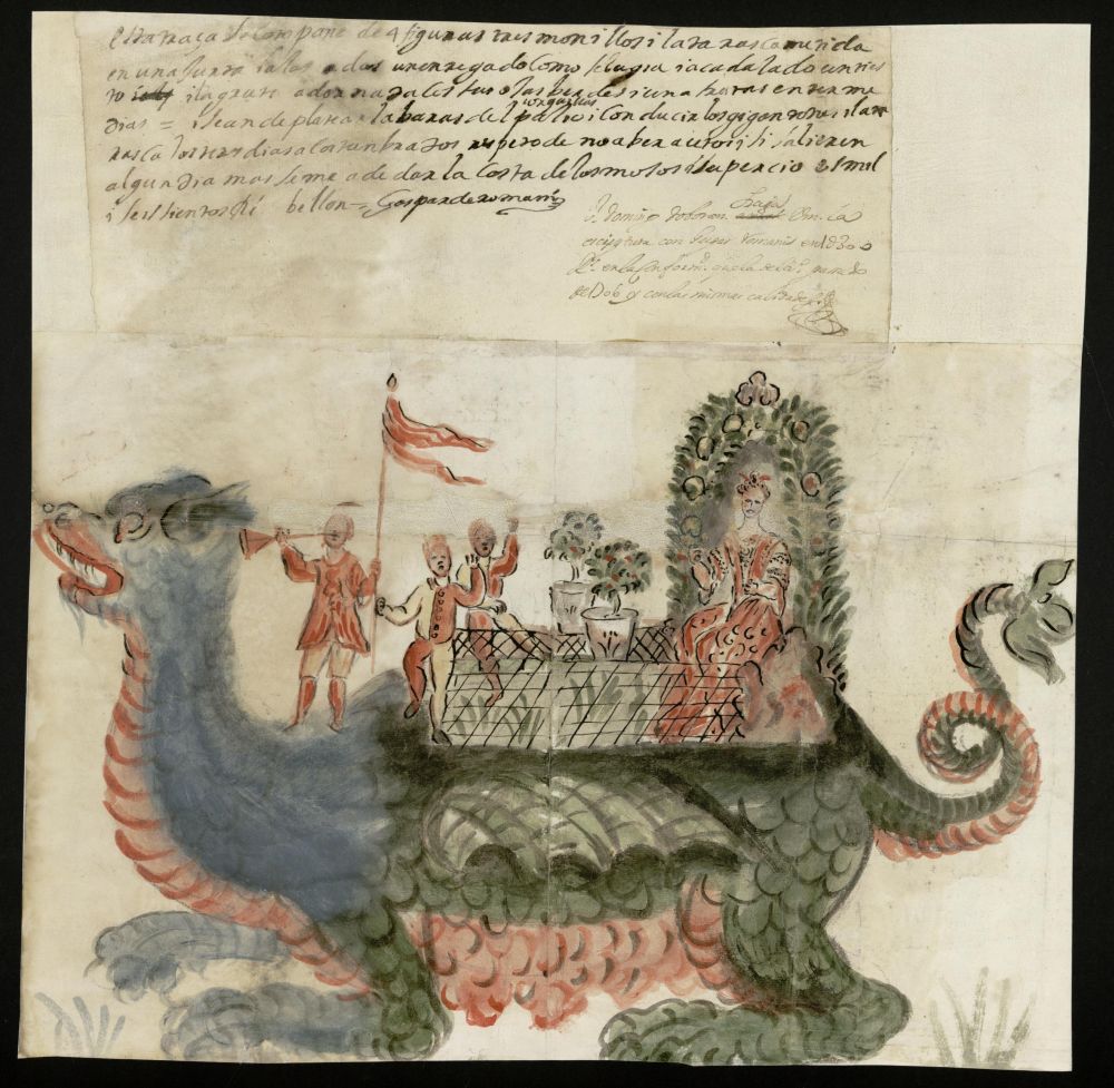 Tarasca para la procesin del Corpus de 1707