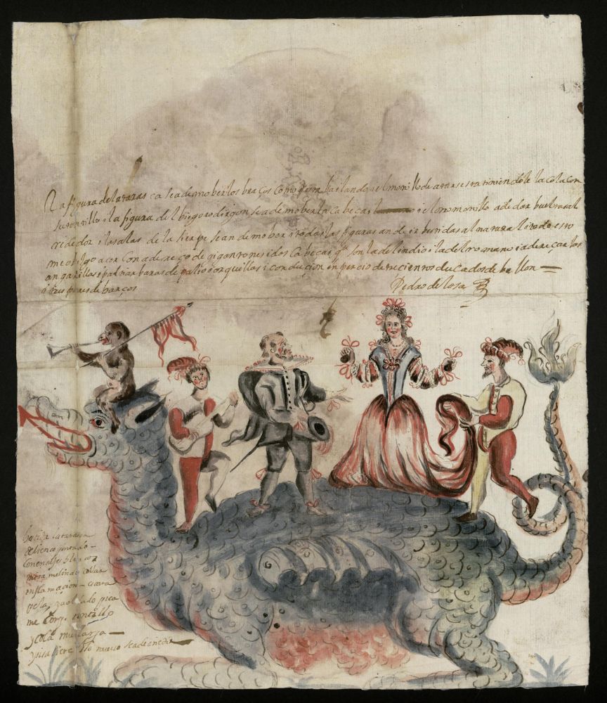 Tarasca para la procesin del Corpus de 1701