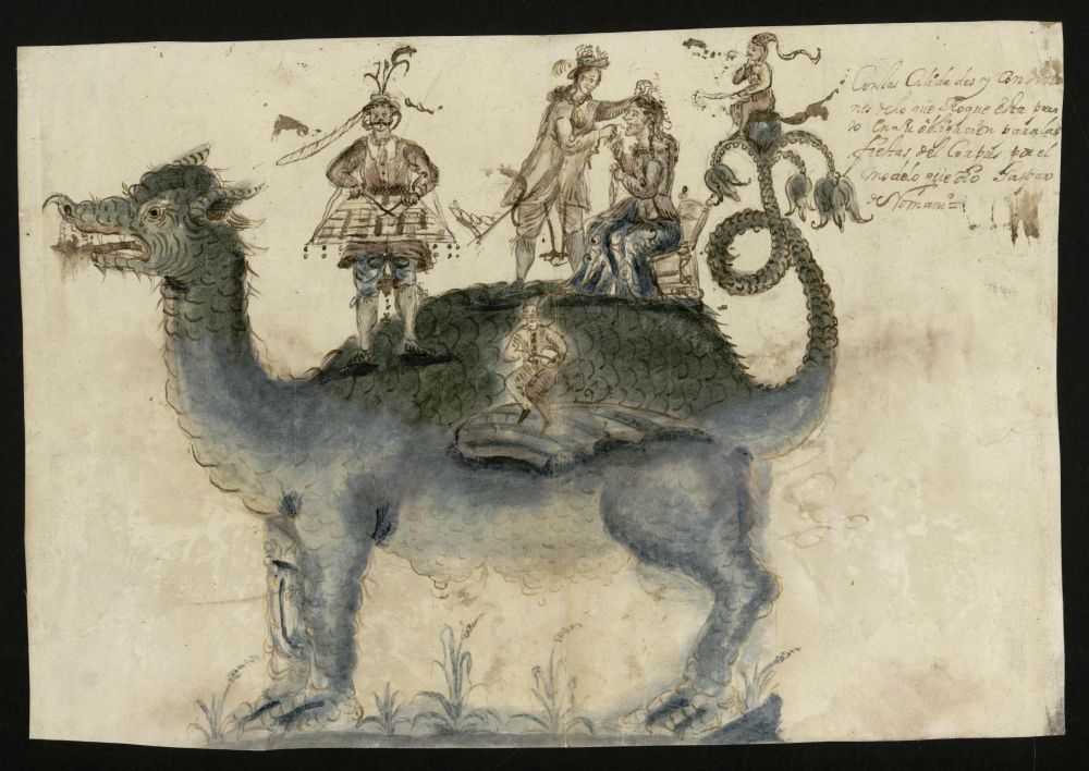 Tarasca para la procesin del Corpus de 1696