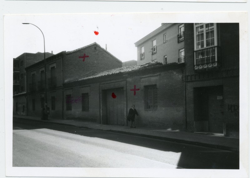 Casa antigua derribada en calle Real de Arganda
