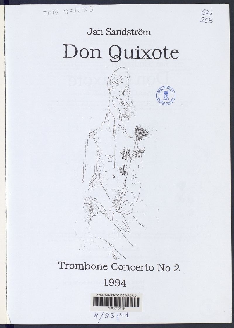 Don Quixote : trombone concerto, n 2 : [score in C]