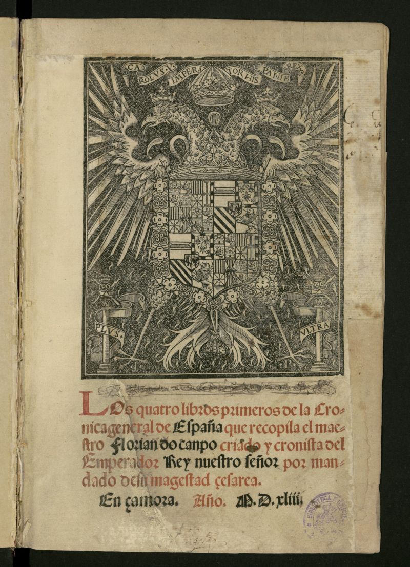 Los quatro libros primero de la Cronica general de Espaa.