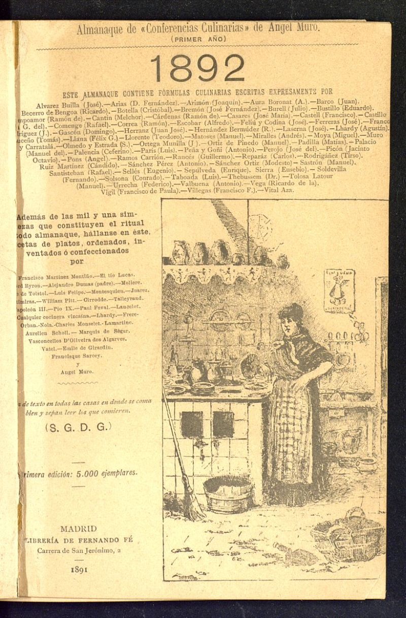 Almanaque de Conferencias culinarias