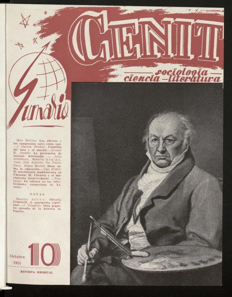 Cenit : revista mensual de Sociologa, Ciencia y Literatura de octubre de 1951, n 10