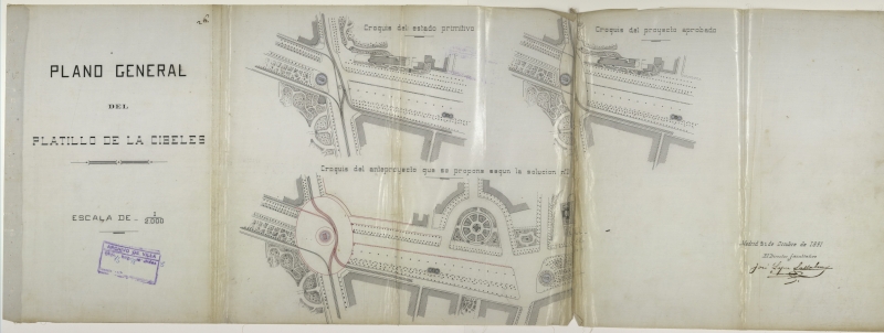 Proyecto de reforma del platillo de la Cibeles