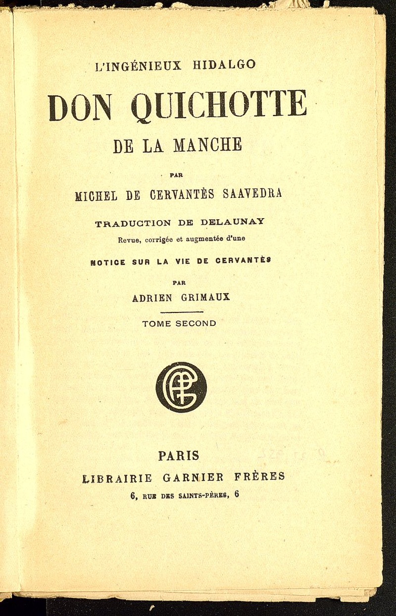 Lingenieux hidalgo Don Quichotte de la Manche
