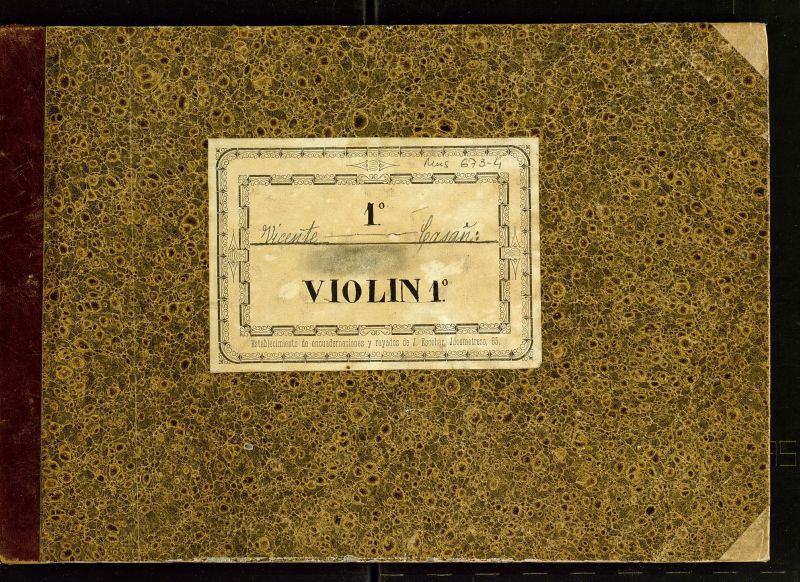 Partes de violn 1 (c) de diversas obras orquestales