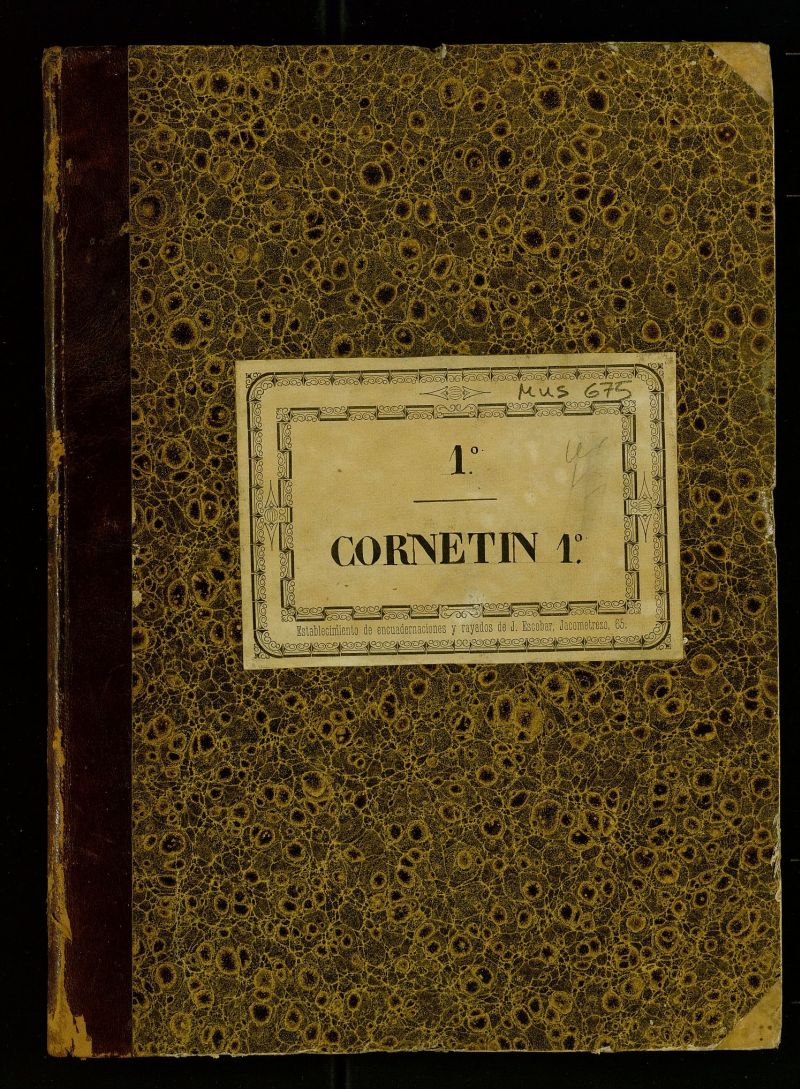 Partes de cornetn 1 de diversas obras orquestales