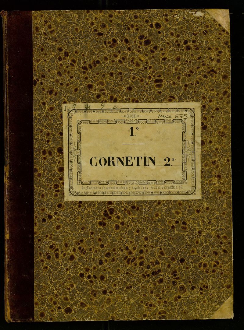 Partes de cornetn 2 de diversas obras orquestales