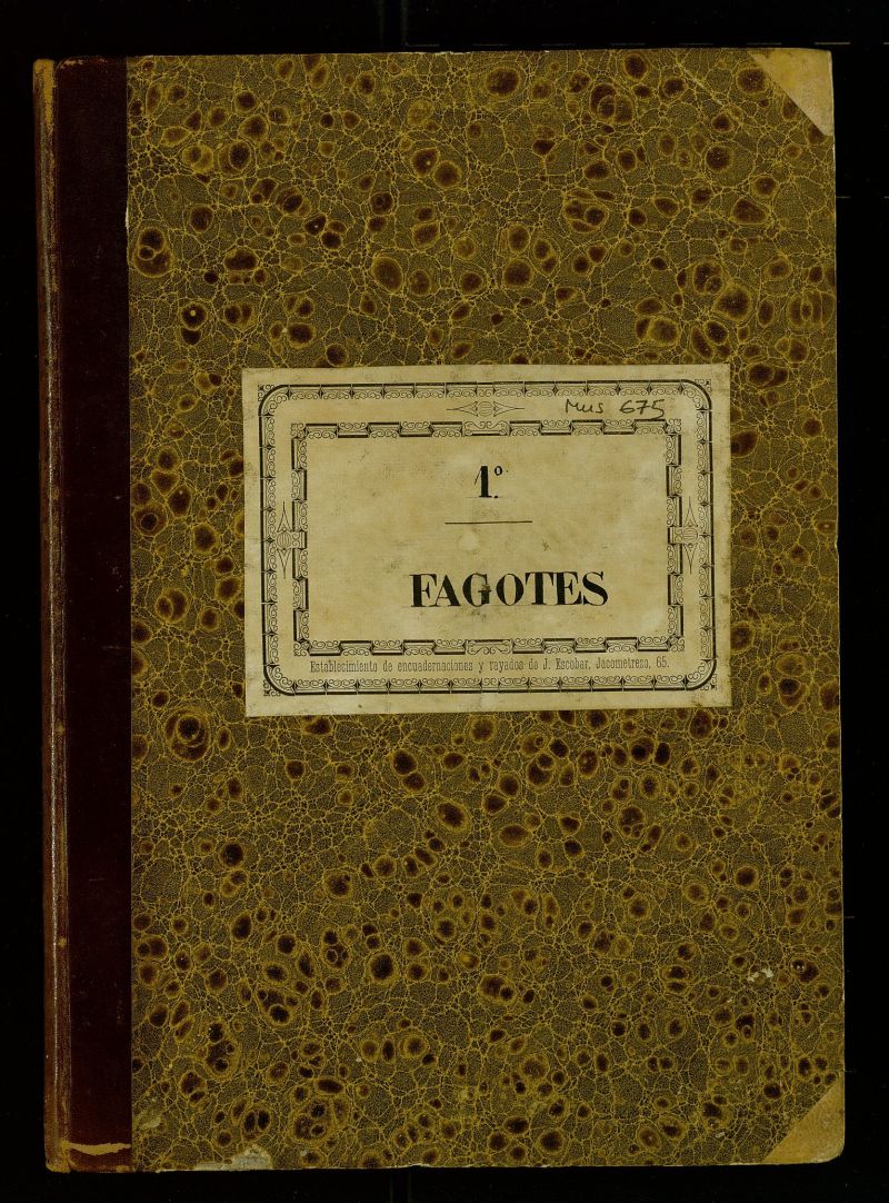 Partes de fagotes de diversas obras orquestales