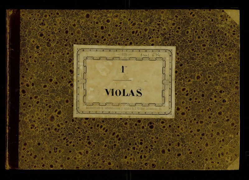 Partes de violas de diversas obras orquestales