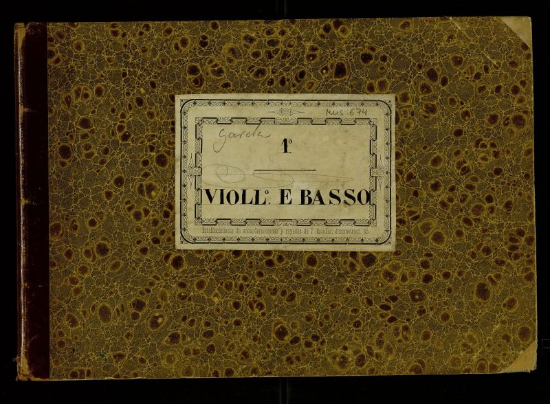 Partes de violloncello y basso (a) de diversas obras orquestales