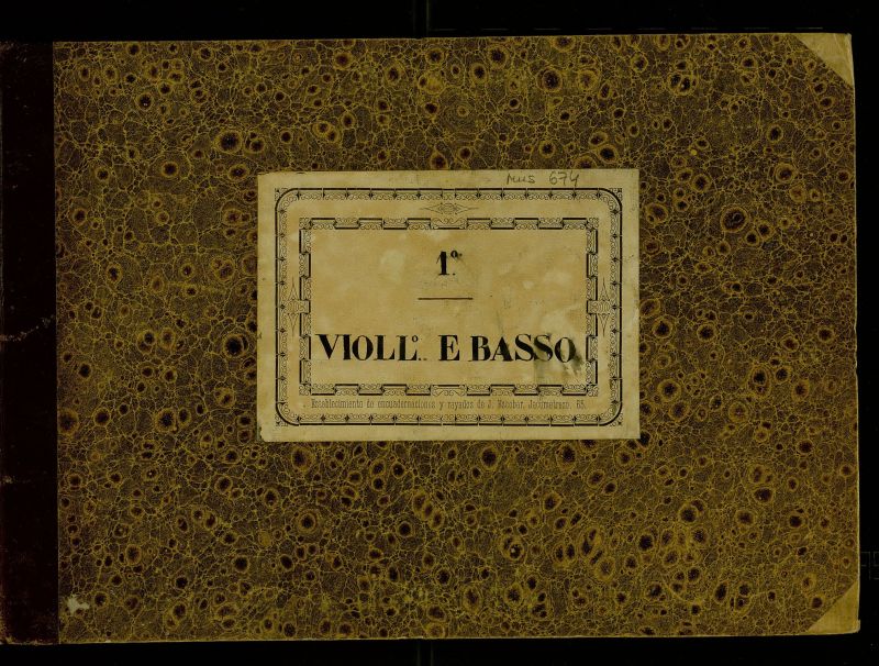 Partes de violloncello y basso (c) de diversas obras orquestales