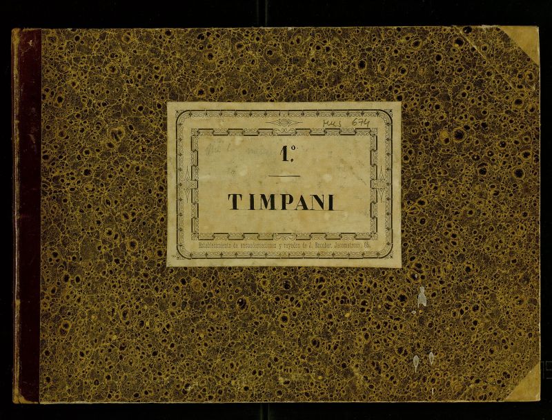 Partes de timpani de diversas obras orquestales