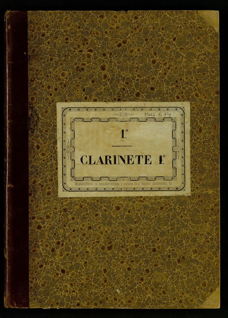 Partes de clarinete 1 de diversas obras orquestales