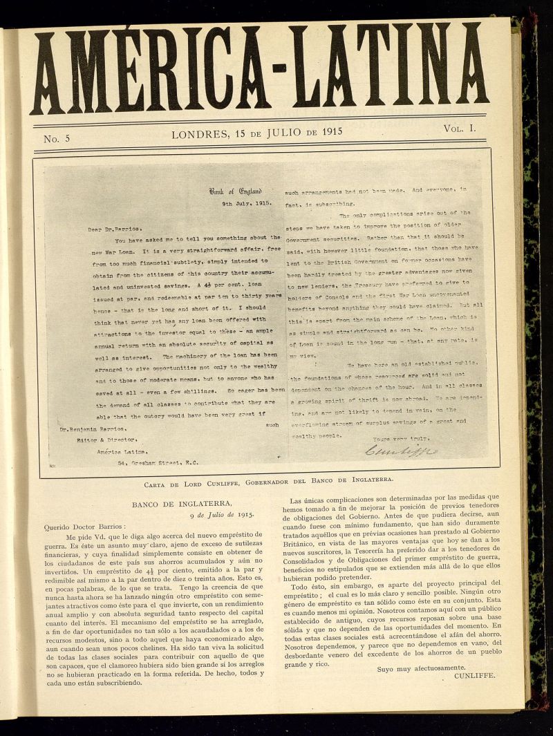 Amrica-Latina del 15 julio de 1915, n 5