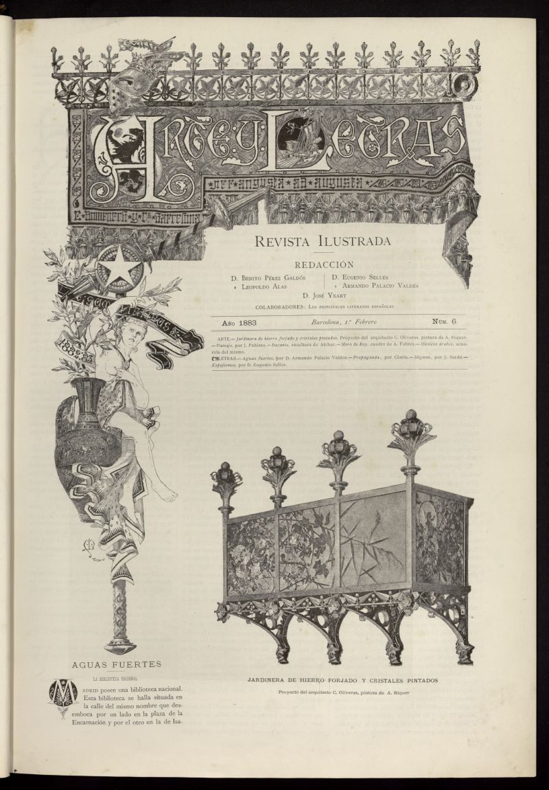 Arte y Letras: revista ilustrada del 1 de febrero de 1883, n 6