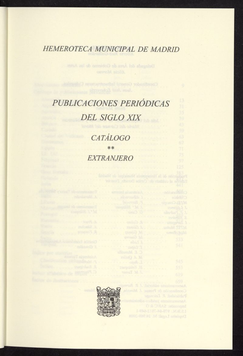 Publicaciones peridicas del siglo XIX : catlogo. Extranjero