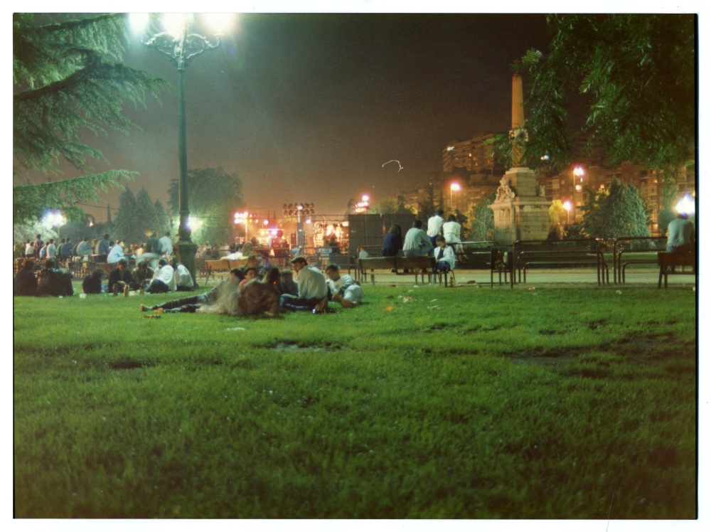 De noche en el parque de la Arganzuela
