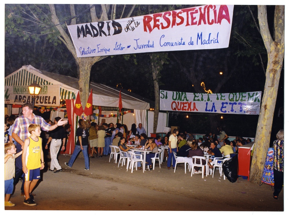 Caseta de Izquierda Unida-Arganzuela en las fiestas de la Melonera