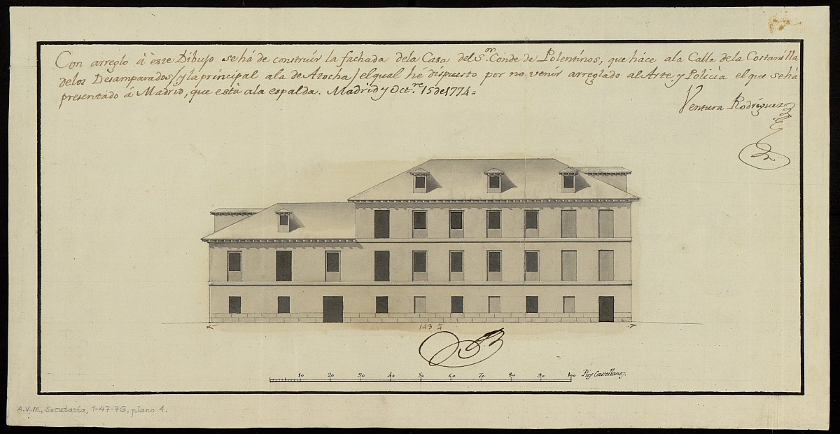 Correccin de fachadas de las casas del Conde de Polentinos