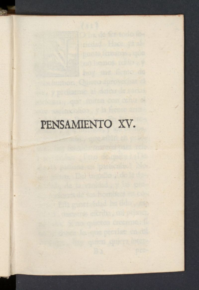 El Pensador 1762, pensamiento XV