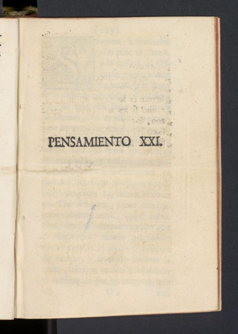 El Pensador 1762, pensamiento XXI