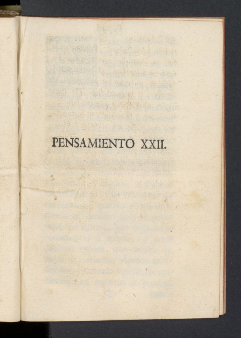 El Pensador 1762, pensamiento XXII