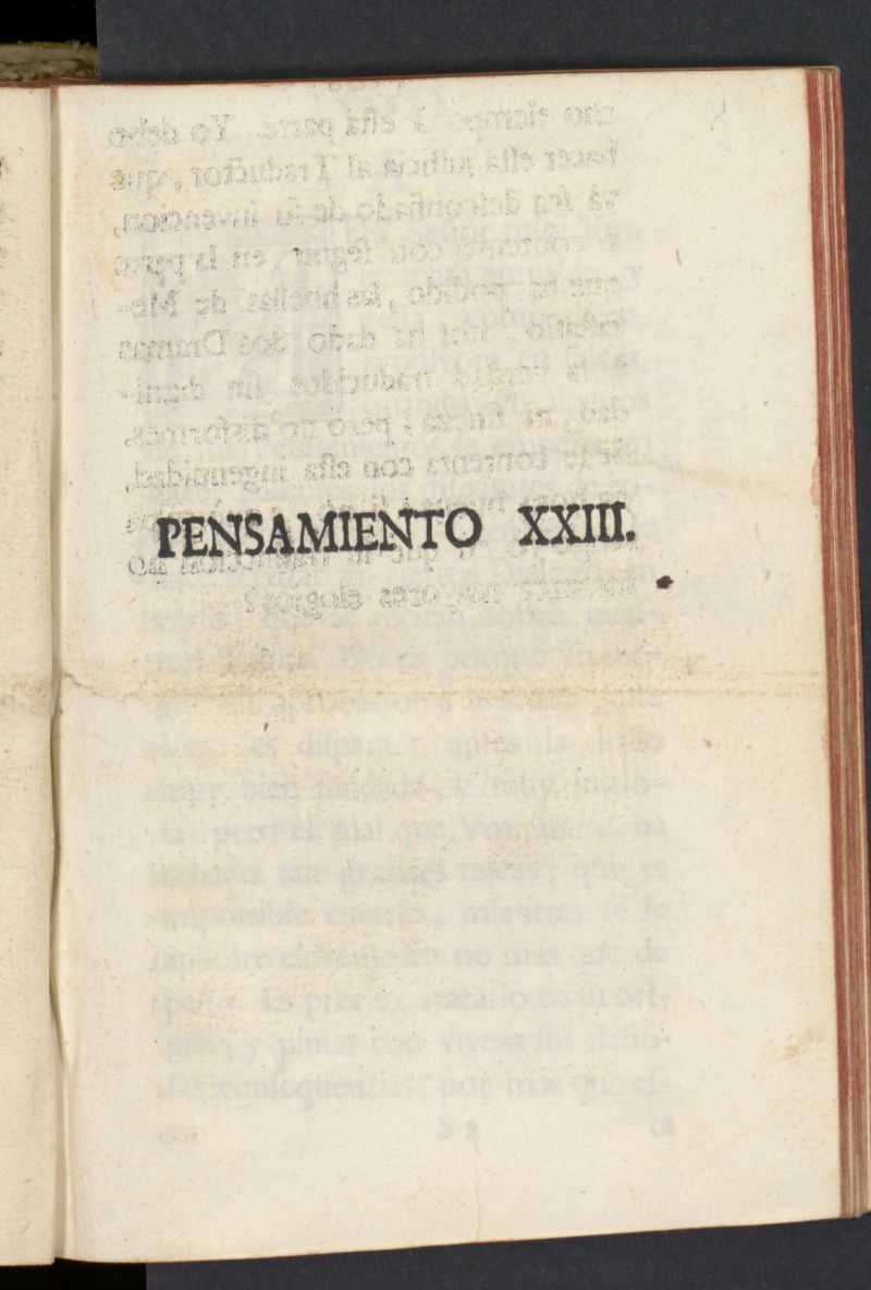 El Pensador 1762, pensamiento XXIII