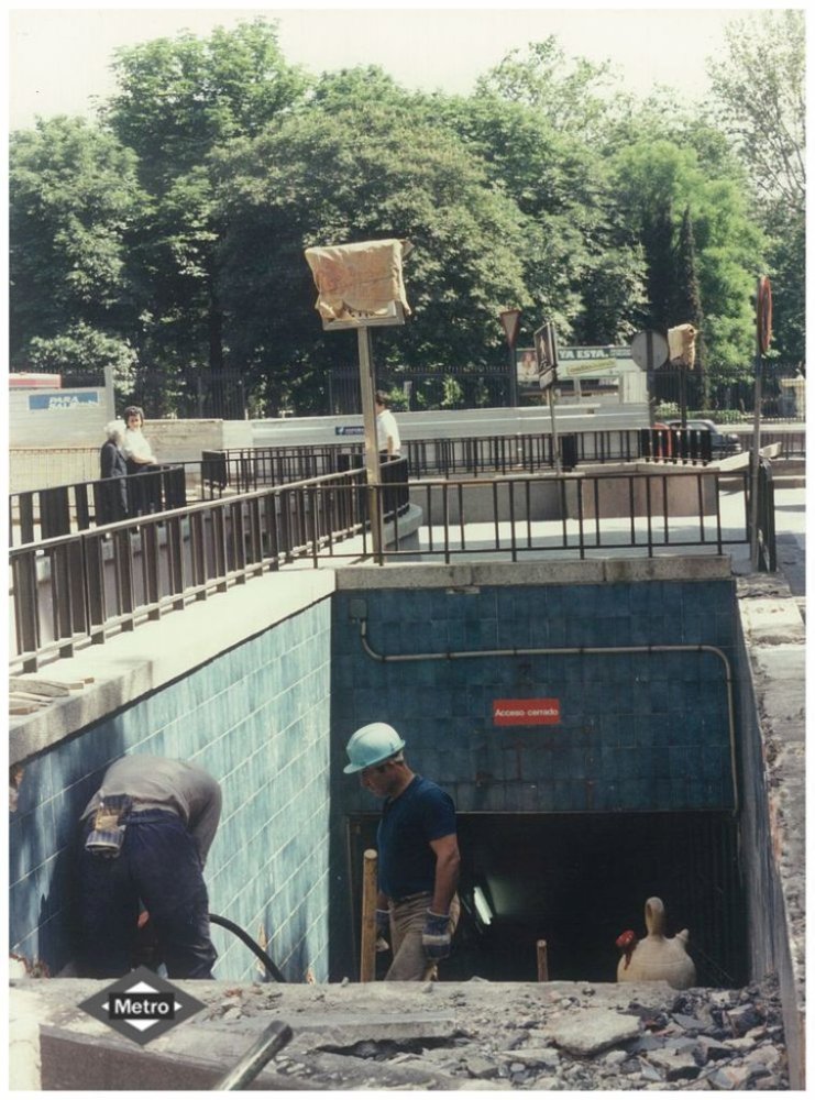 Obras de mejora de la estacin del Retiro