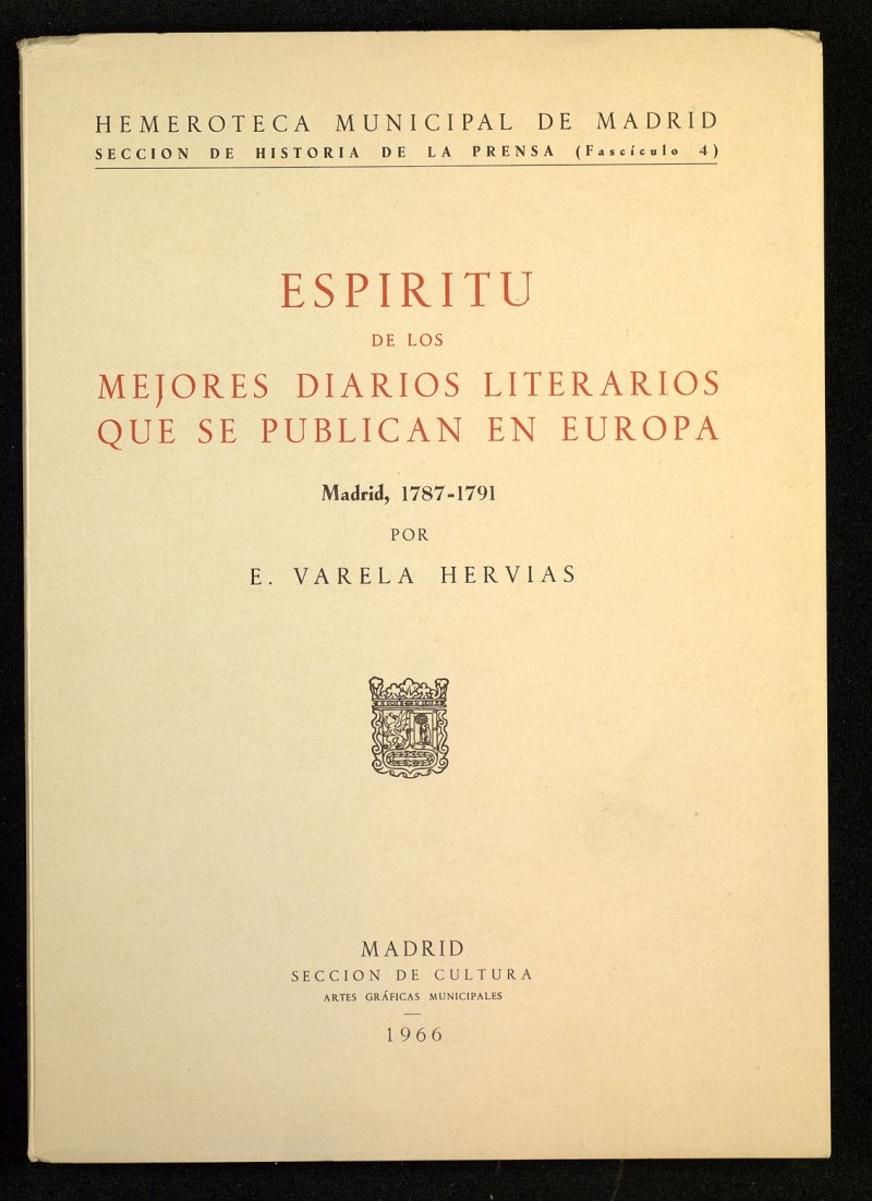 Espritu de los mejores Diarios literarios que se publican en Europa (1787-1791)