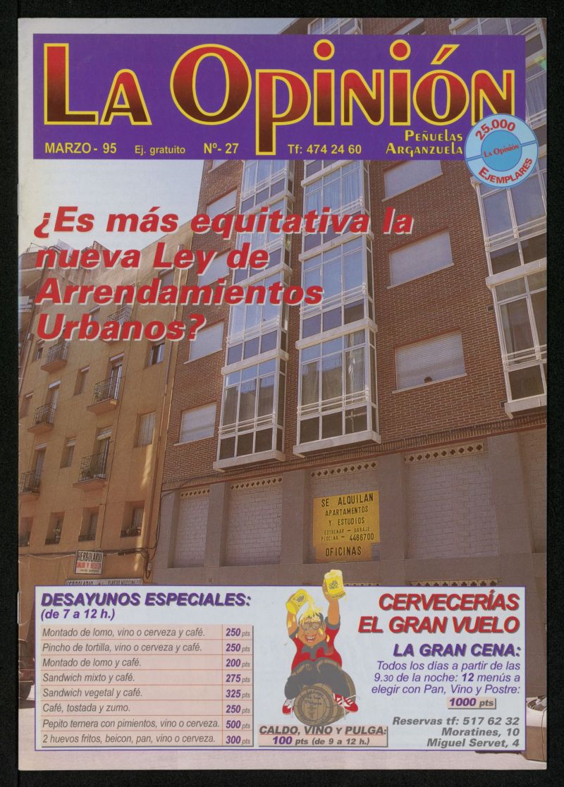 La Opinin de marzo de 1995, n 27