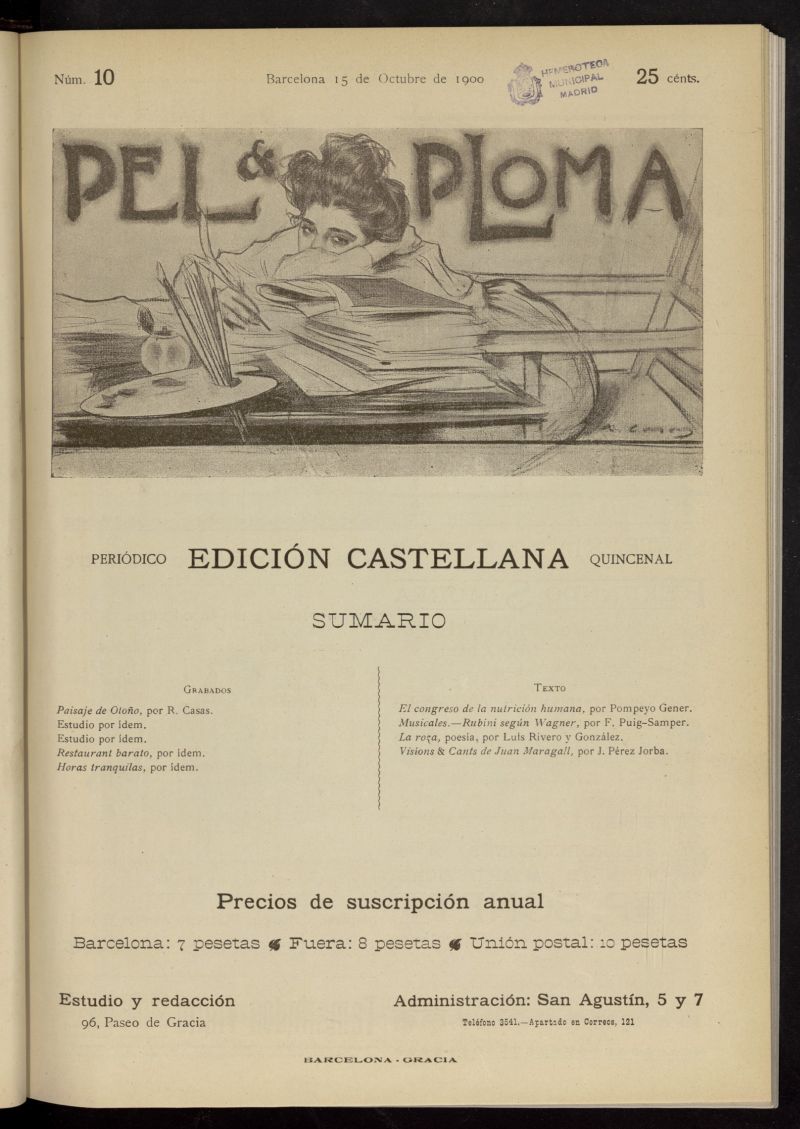 Pel & Ploma del 15 de octubre de 1900, n 10