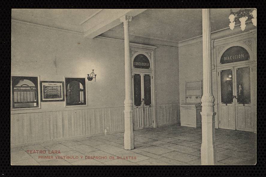 Teatro Lara. Primer vestbulo y despacho de billetes