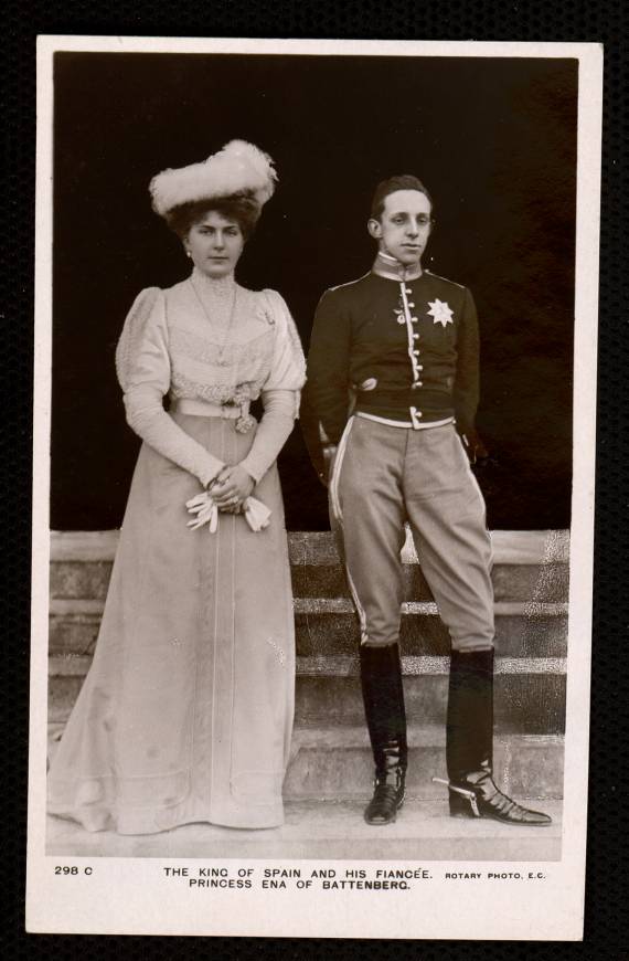 The King of Spain and his fiance Princess Ena of Battenberg