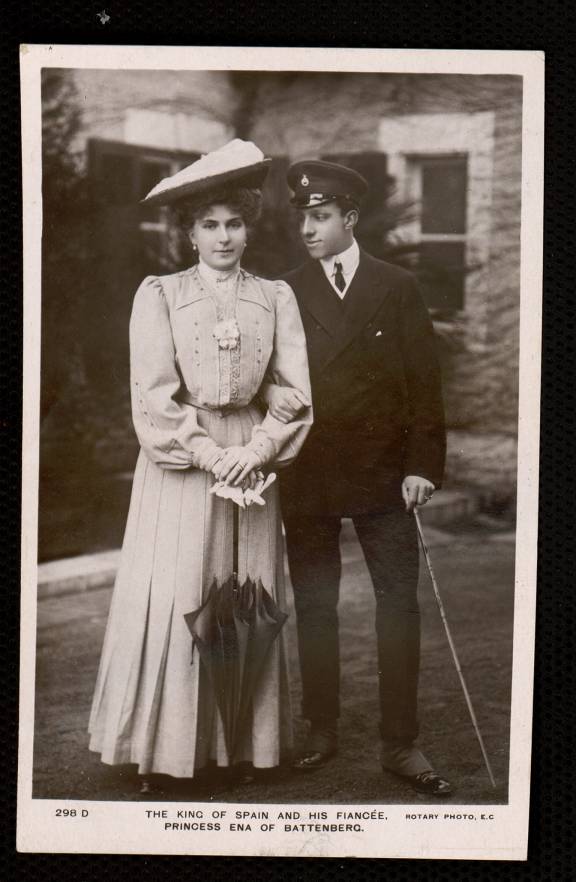 The King of Spain and his fiance Princess Ena of Battenberg