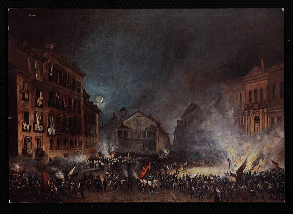La revolucin de 1854 en la Puerta del Sol