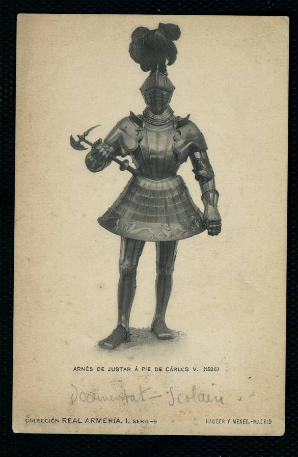 Real Armera. Arns de justar a pie de Carlos V (1526)