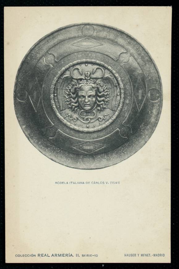 Real Armera. Rodela italiana de Carlos V (1541)