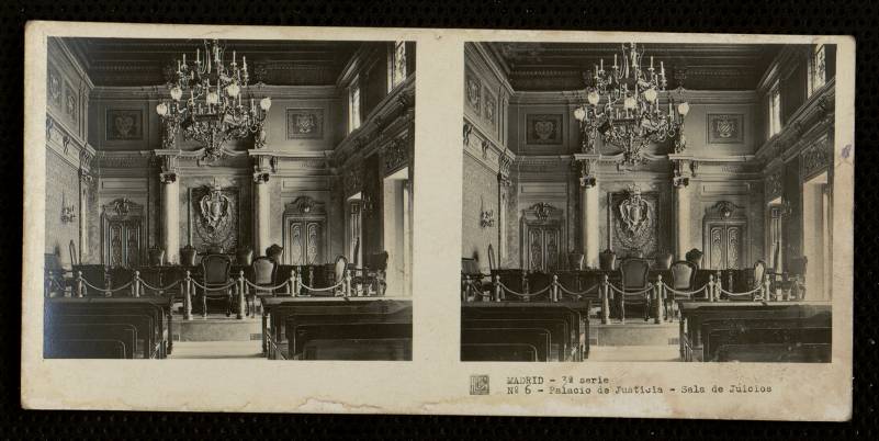 Palacio de Justicia. Sala de juicios