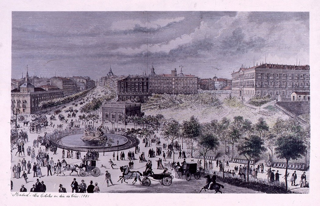 La Cibeles en da de toros. 1871